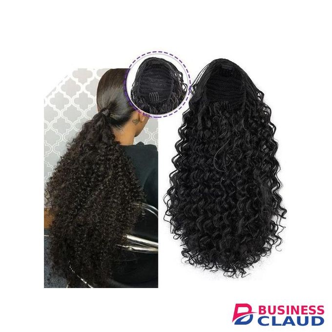 18' Curly Kinky Ponytail Hair Extension + Free Gift