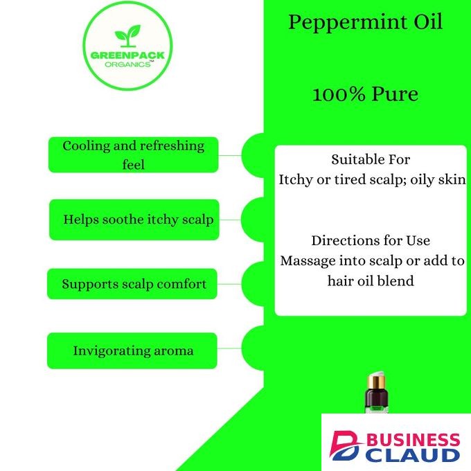 Peppermint Oil - Helps soothe itchy scalp