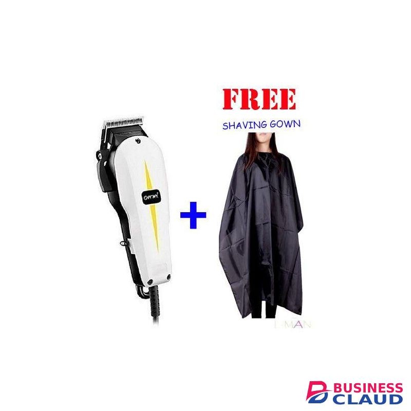 Geemy Hair Cut 1021/Shaving Kinyozi Machine + FREE Shaving Gown