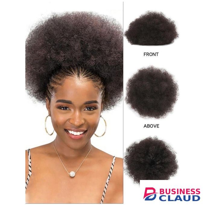 Afro Popcorn Puff Drawstring Ponytail