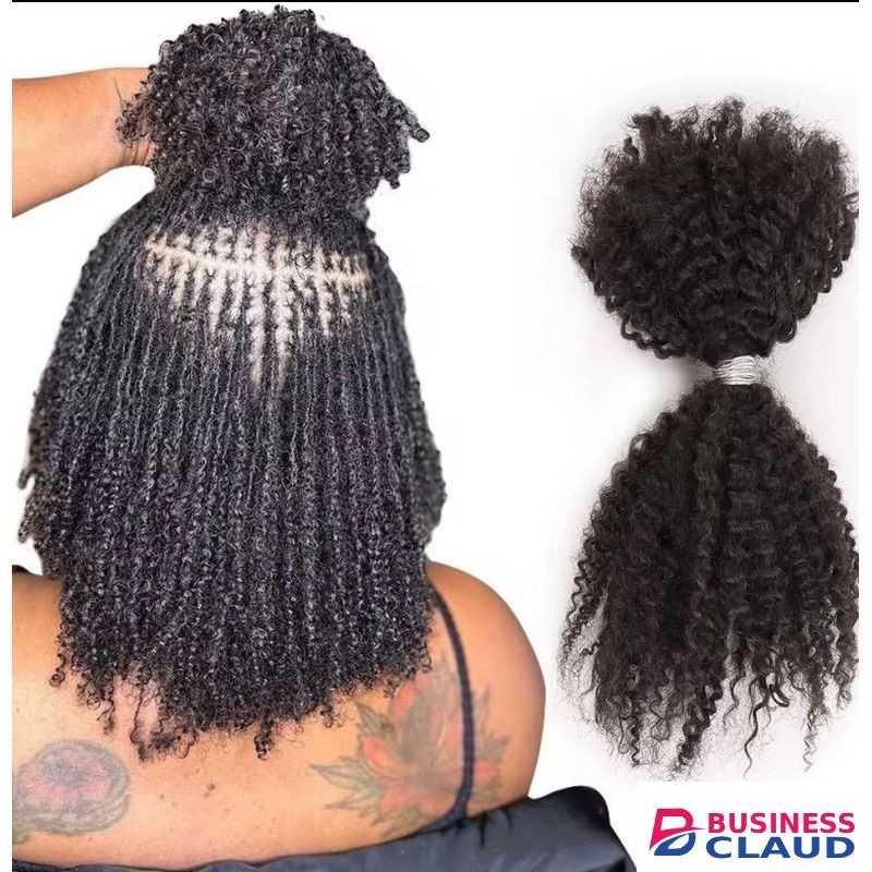 Kinky 4C Afro bulk human hair 14inch 50g