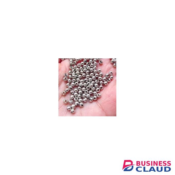 50pc Silver Plated Spacer Beads For Micro Locks/ DIY