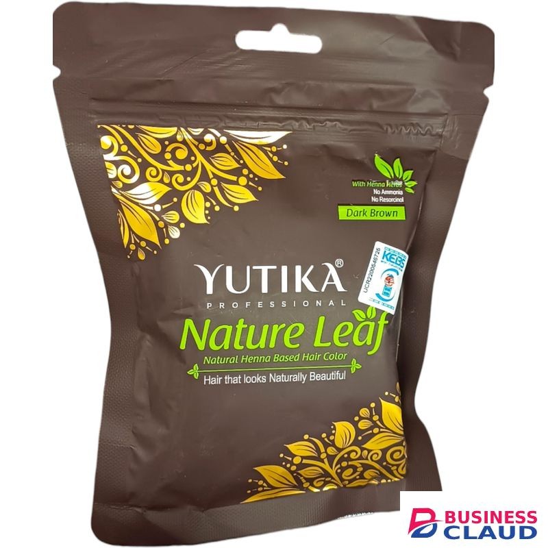 Yutika Nature Leaf Brown Hair Henna NATURAL LOOK HERBS NO AMMONIA/RESORCINOL jm