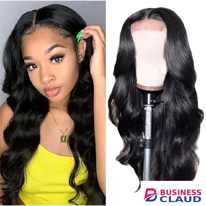 Fbk Women Hair Ladies Body Wave Black Long Curly Synthetic Wigs For Women Gift