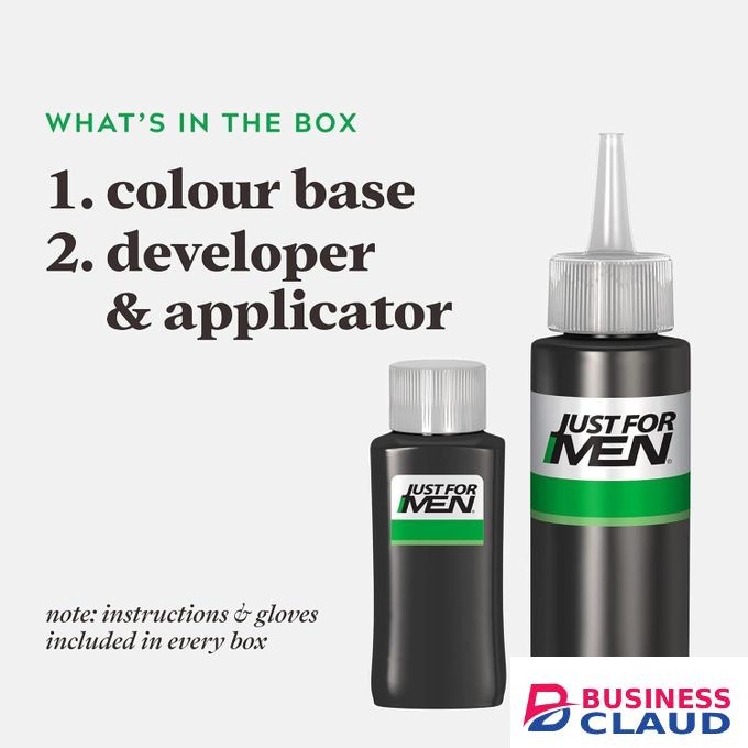 Just For Men Original Formula Real Black Hair Dye, Restores Original Colour for a Natural Look H55