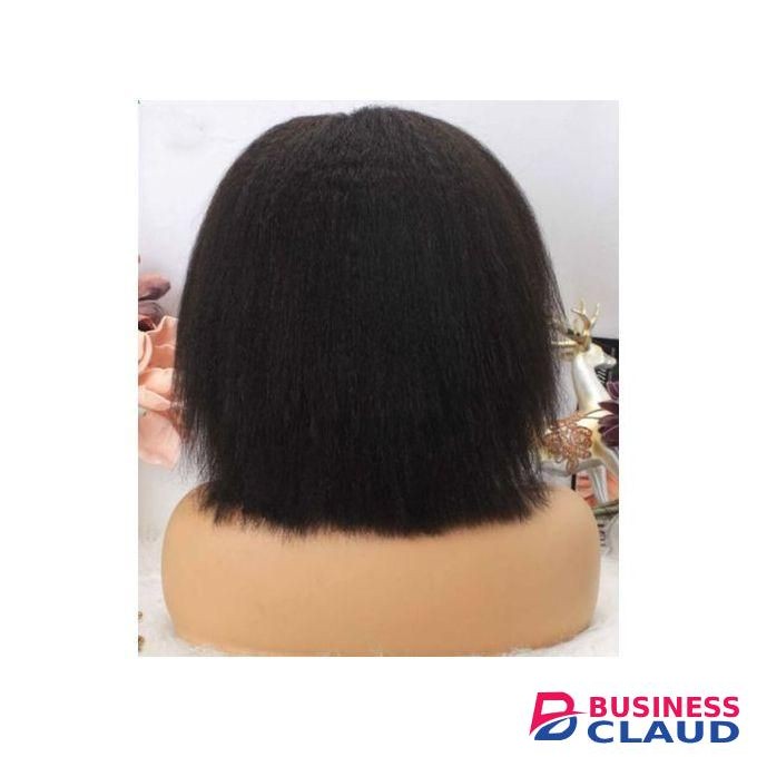 Semi human kinky straight headband wig