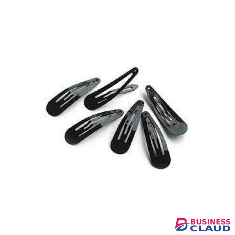 10 Pcs Metal Black Hair Clips