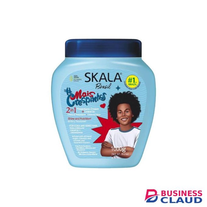 Skala brasil Mais Crespinhos 2-in-1 Treatment Cream + Leave-in,