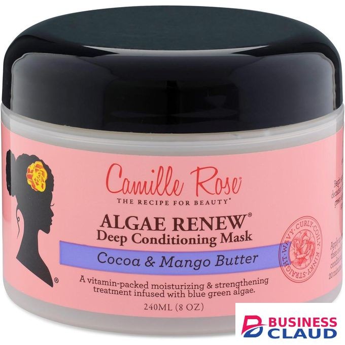 Camille Rose Algae Renew Deep Conditioning Wash Out Hair Mask, For All Hair Types, Nourish and Strengthen, Cocoa and Mango Butter