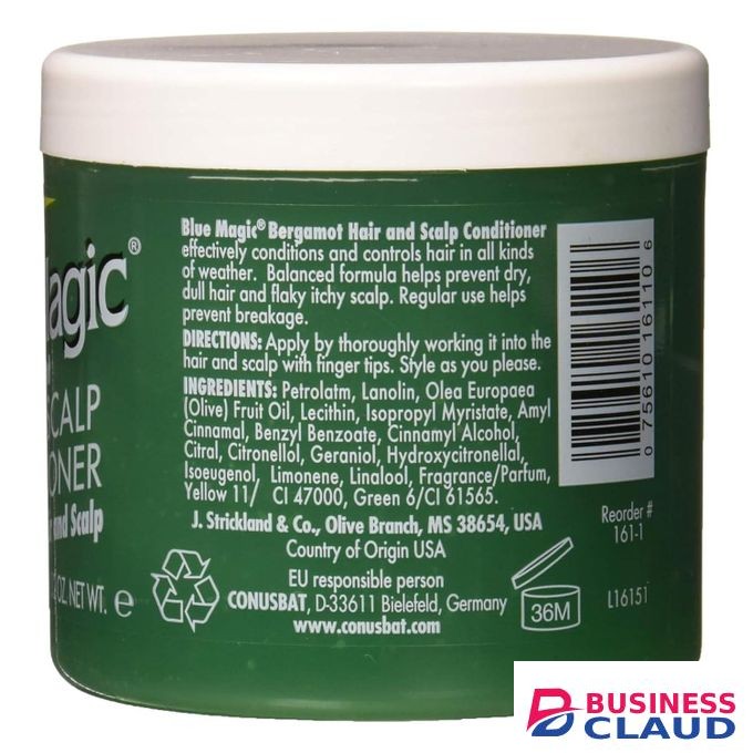 Blue Magic Conditioner, Hair & Scalp, Bergamot, 12 Oz