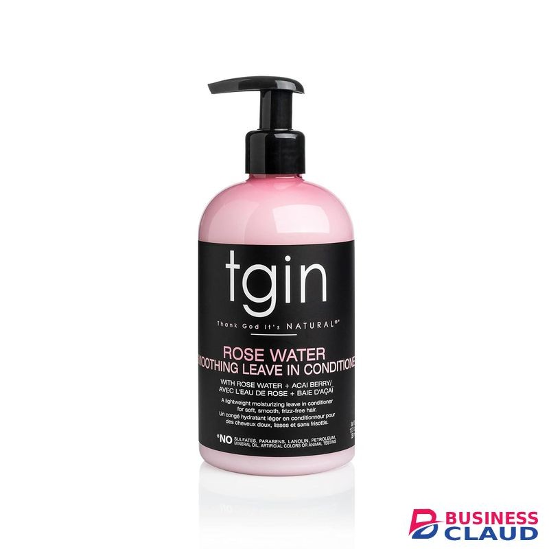 Tgin Rose Water Smoothing Leave-In Conditioner for Natural Hair - Protective Styles - Curls - Waves - Detangler