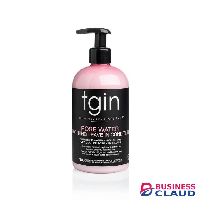 Tgin Rose Water Smoothing Leave-In Conditioner for Natural Hair - Protective Styles - Curls - Waves - Detangler