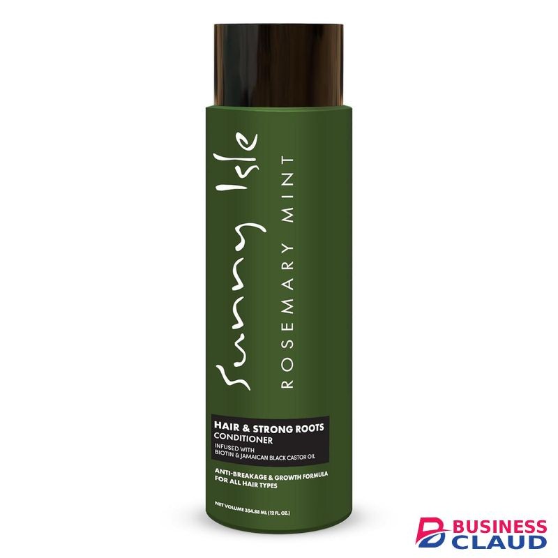 Sunny Isle Rosemary Mint Hair & Strong Roots Conditioner Anti-Breakage & Growth Formula Infused with Biotin & Jamaican Black Castor Oil