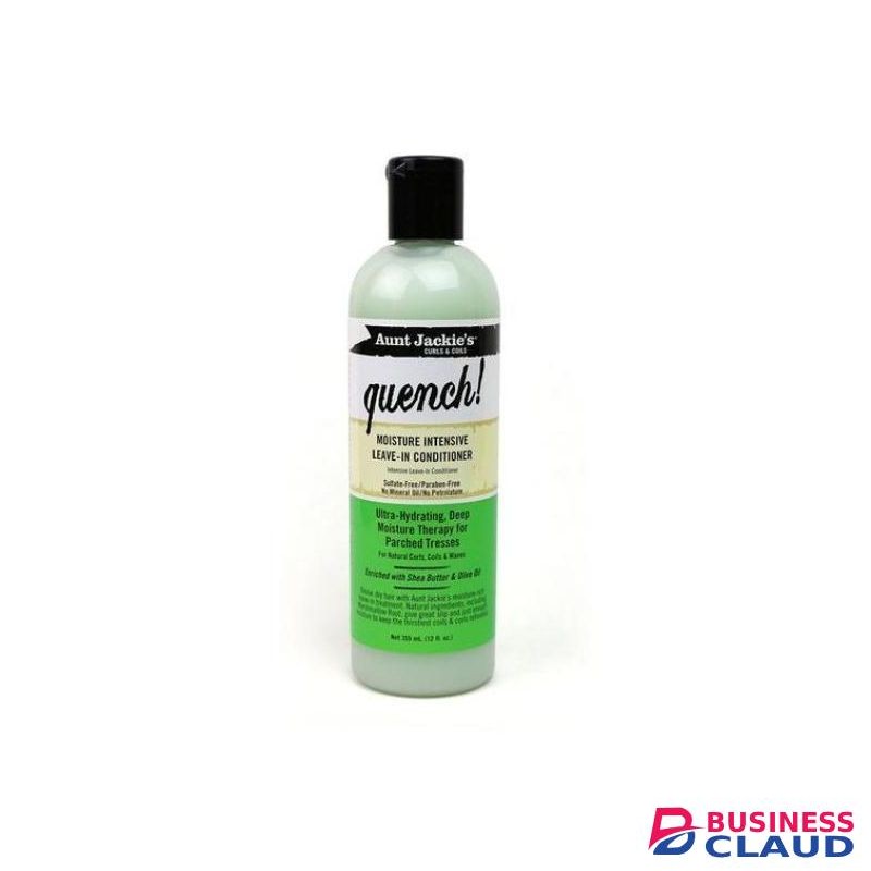 Aunt Jackie'S Quench Moisture Intensive with Shea Butter & Olive Oil Leave-In Hair Conditioner for Natural Curls, Coils and Waves