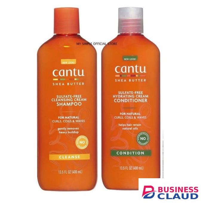 Cantu Shea butter free sulphate cleansing cream shampoo+ conditioner