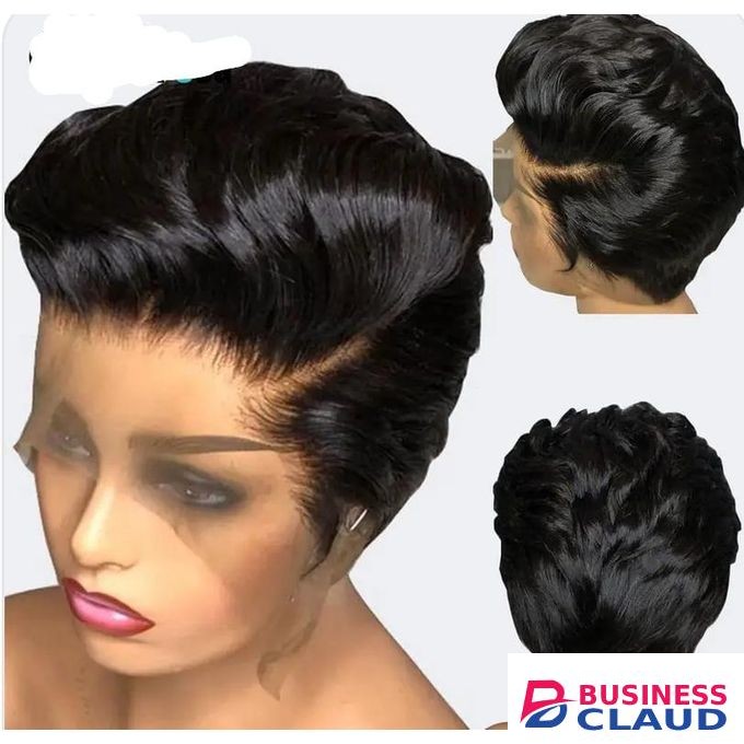 Fashion Classic Frontal pixie human glueless bob wig