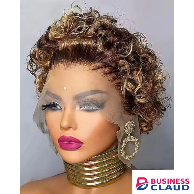 Fashion Classic Water curl glue less frontal wig
