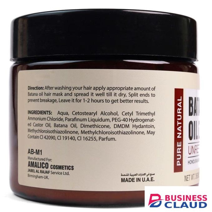 AMALICO BATANA OIL PRO NATURAL UNREFINED HAIR CREAMFOR THICKER, FULLER & HEALTHIER HAIR NET 360ML