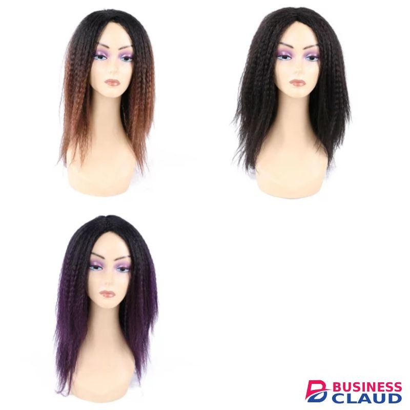 Kinky Straight Fluffy Synthetic Wig