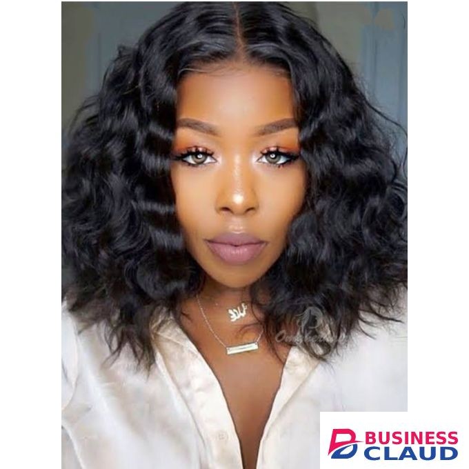 Middle Part Closure Wig Black. + Free Wig Cap Inside
