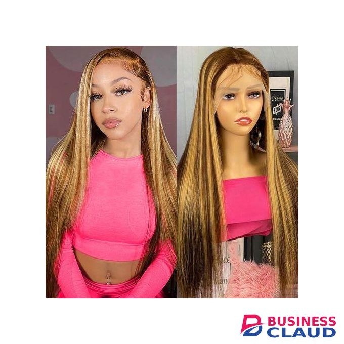 Human blend frontal lace wig