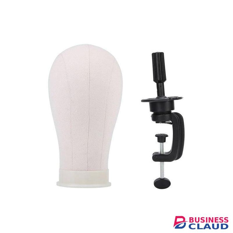 Head canvas head mannequin + table stand