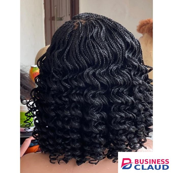 4*4 lace braided wig