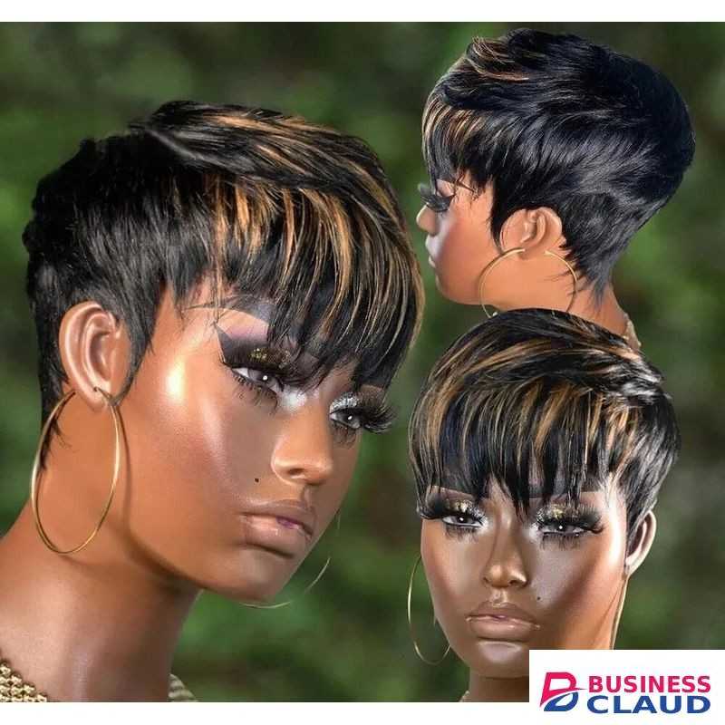 Quality human hair highlights wig