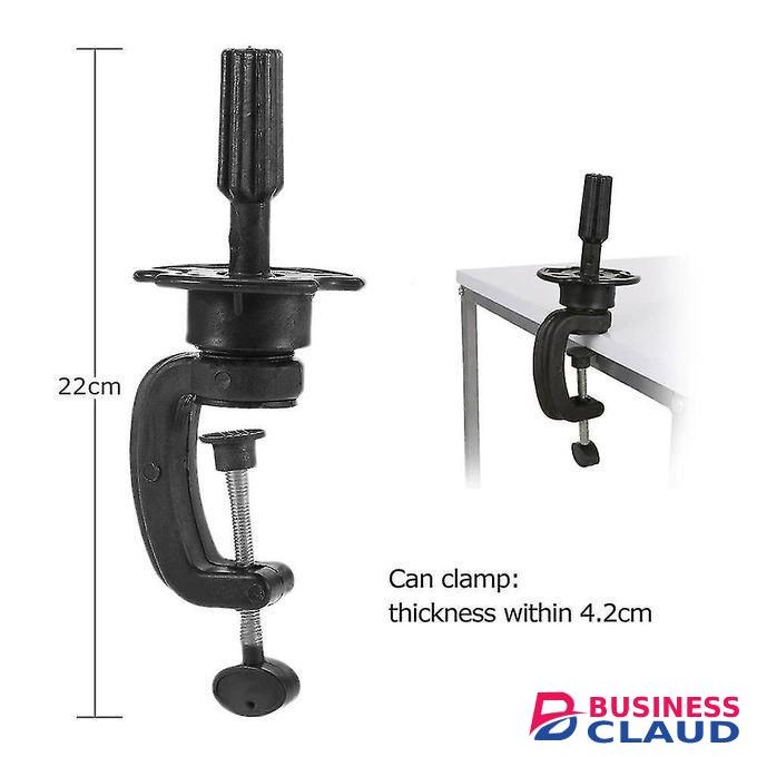 Head canvas head mannequin + table clamp stand