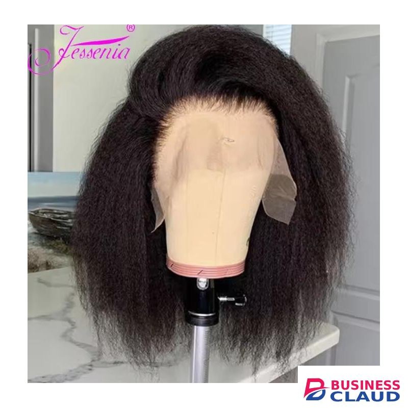 Short Kinky Straight Wig -black