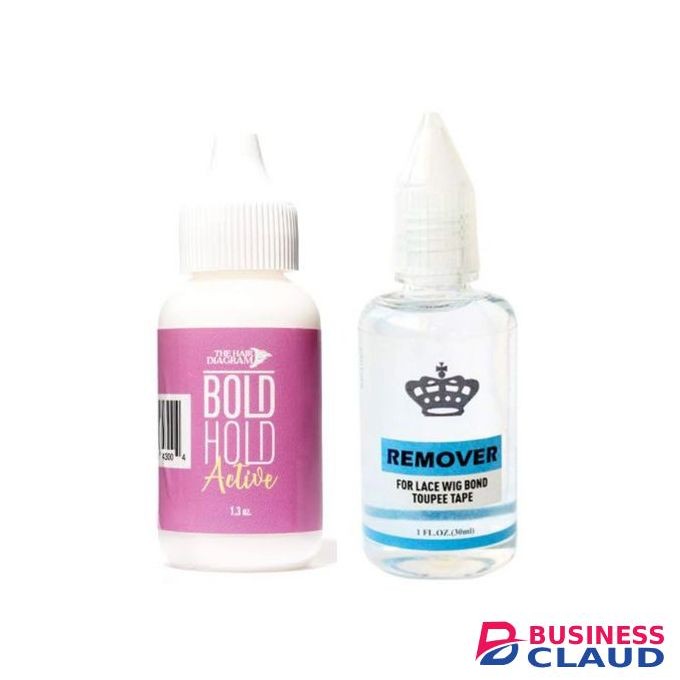 Bold Hold Adhesive Wig Glue For Poly And Lace Wigs And Hairpieces + Wig Remover.
