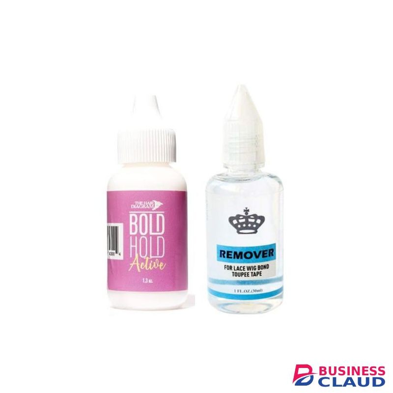 Bold Hold Adhesive Wig Glue For Poly And Lace Wigs And Hairpieces + Wig Remover.