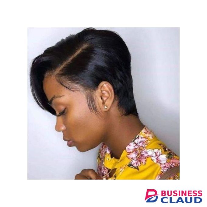 Side Lace Human Hair Pixie Wig That Can Be Blowdried Curled And Flat Ironed