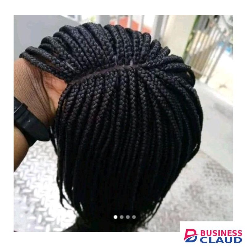 Short lace braided wig