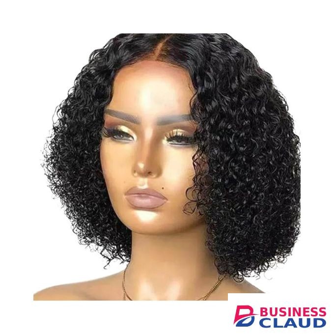 Human hair lace closure waterwave wig