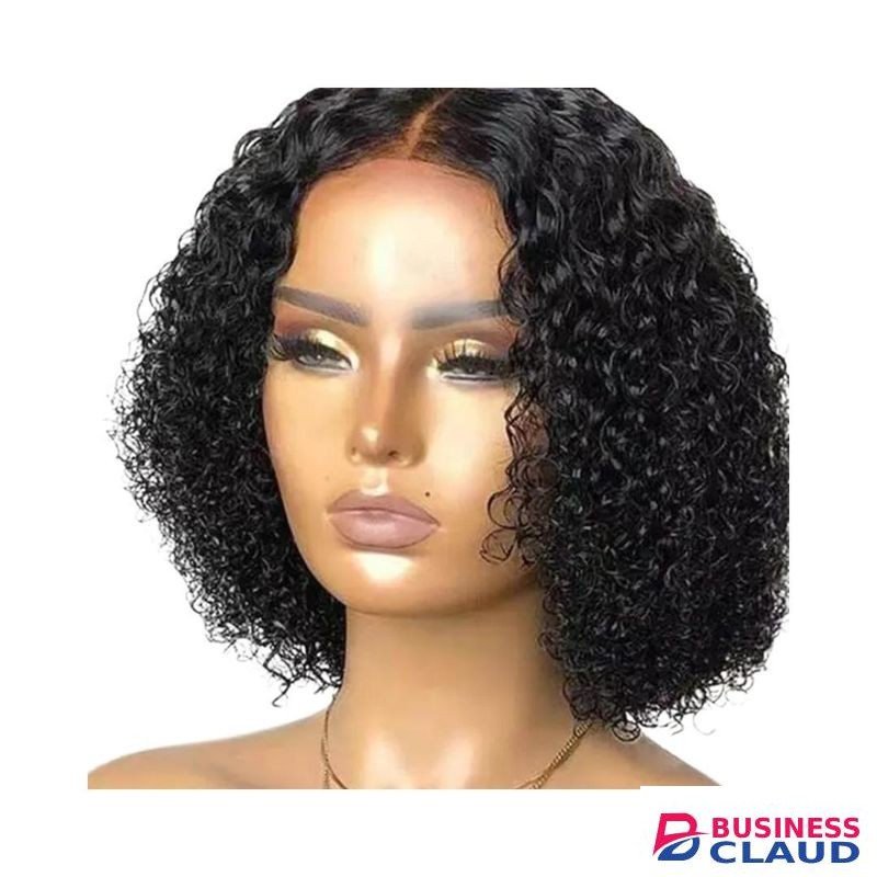 Human hair lace closure waterwave wig