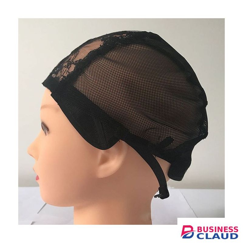 Frontal Lace Wig Cap With Adjustable Straps - Black