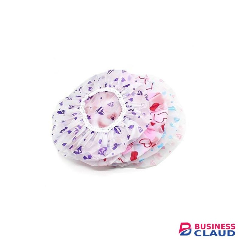 Eva Shower Caps 2 Pcs Plastic Reusable Elastic Caps