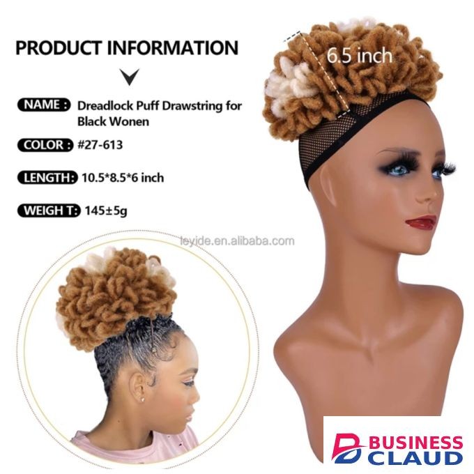 LARGE Ombre Dreadlock Natural Ponytail + FREE Gift