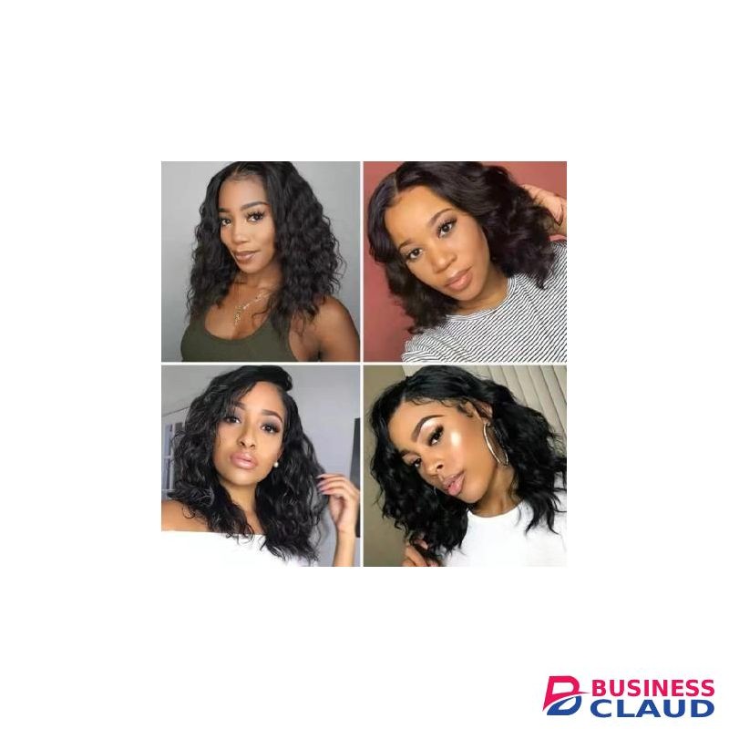 Fbk African tidal wave water ripples wig curly short black fashion wigs new hair for women gift