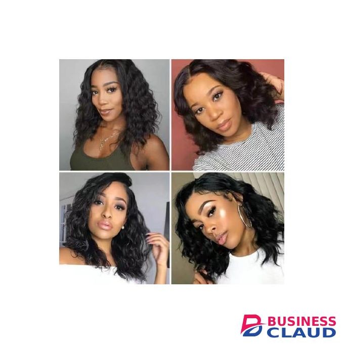 Fbk African tidal wave water ripples wig curly short black fashion wigs new hair for women gift