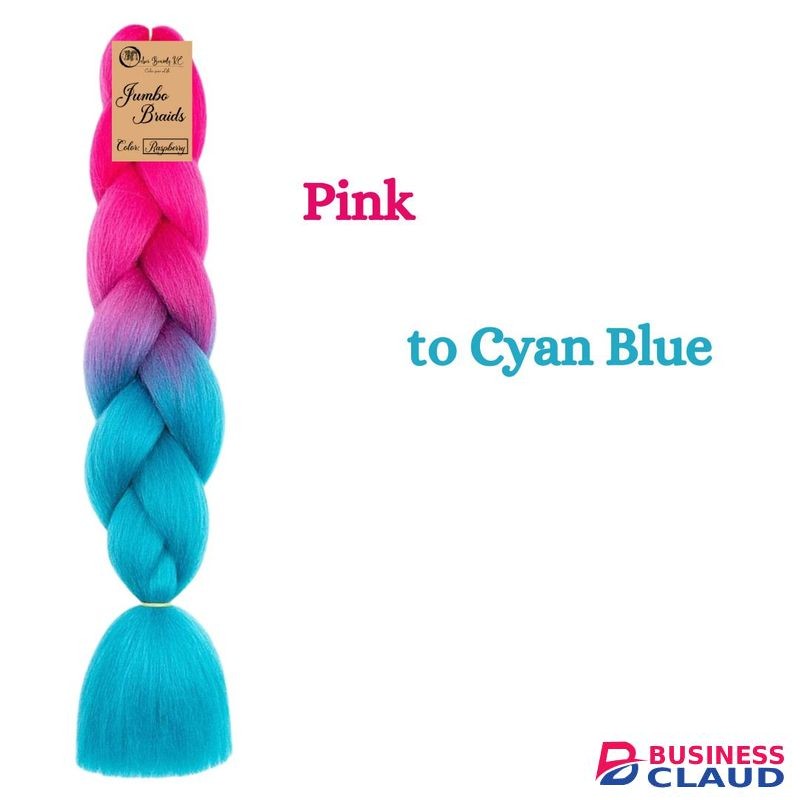 Ombré Braids KE B41 Ombre Braid Ombre Braiding Hair Raspberry Jumbo Braid