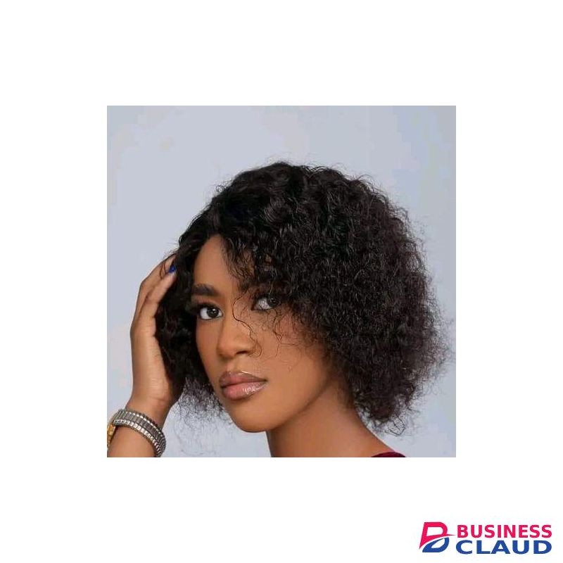Human hair water curl wig