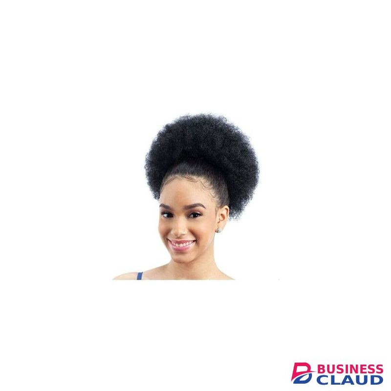 Afro Hair Bun Extension Colour Black (FREE GIFT Inside)