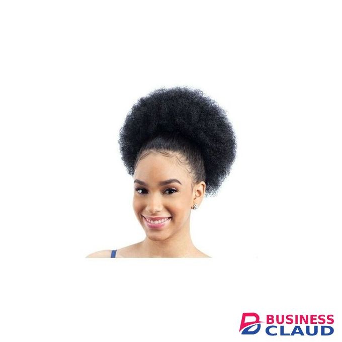 Afro Hair Bun Extension Colour Black (FREE GIFT Inside)
