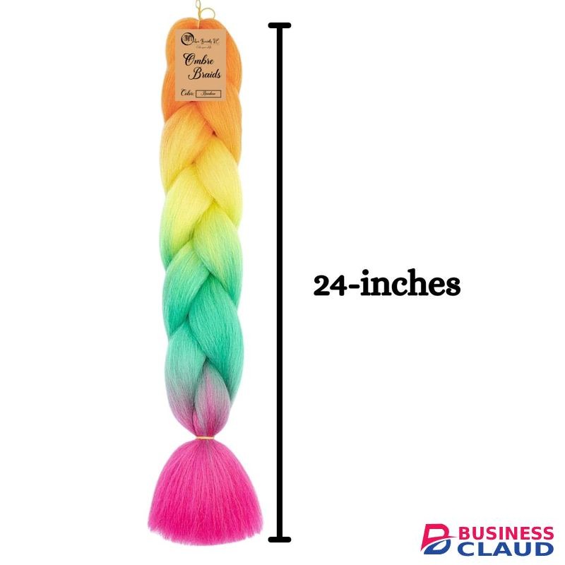 Ombré Braids KE D3 Ombre Braid Rainbow Ombre Braiding Hair Rainbow Ombre Braid