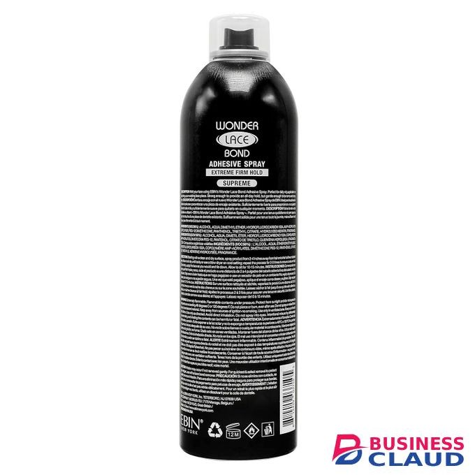 Wonder Lace Bond Adhesive Spray - Supreme (Extreme Firm Hold), 2.7 fl. oz./ 80ml -Fast Drying, No Residue, No Build up, Powerful Hold, All-Day Hold, Daily Wig Application