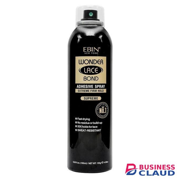 Ebin Wonder Lace Bond Lace Melt Spray Extreme Firm Hold (Supreme), 4.58oz/130g