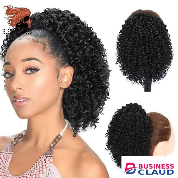 Beauty Curly Drawstring Extension Kinky Hair Ponytail Extension+FREE COMB