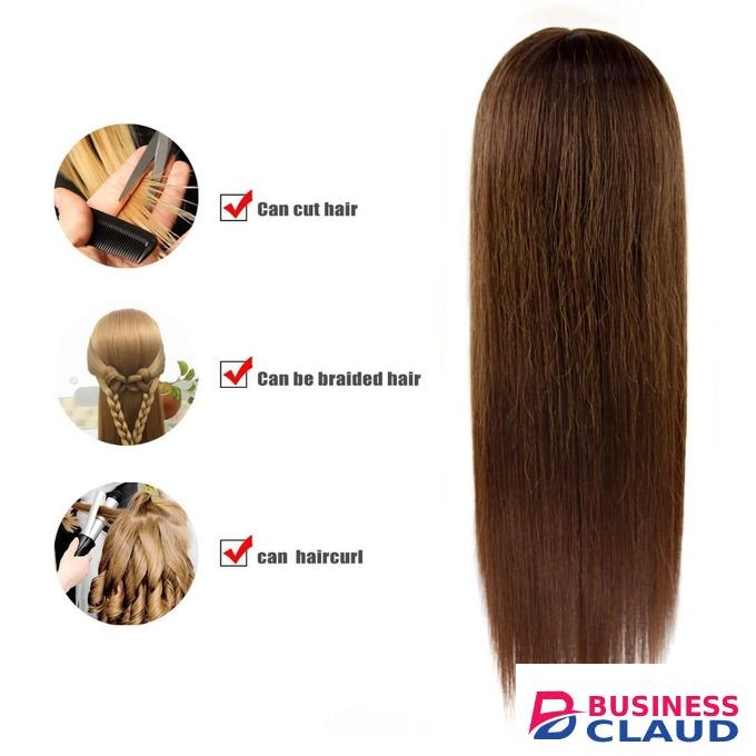 Pro Practice Hair Styling Dummy Model Hairdressing Doll Semi_Human salloon training dummy